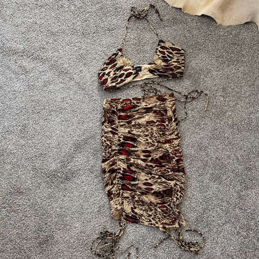 Animal Print 2 Piece Outfit